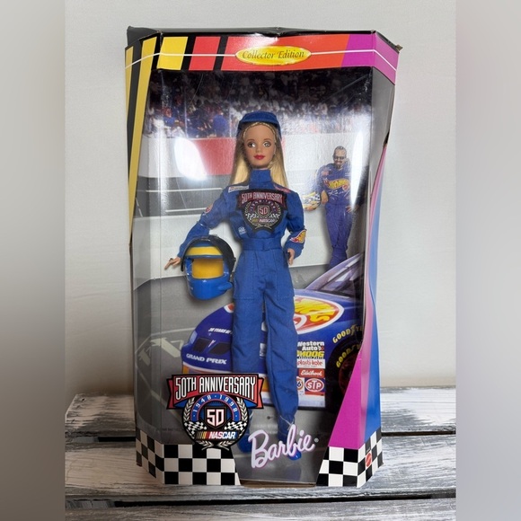 Barbie Other - 50th Anniversary NASCAR Barbie • NIB